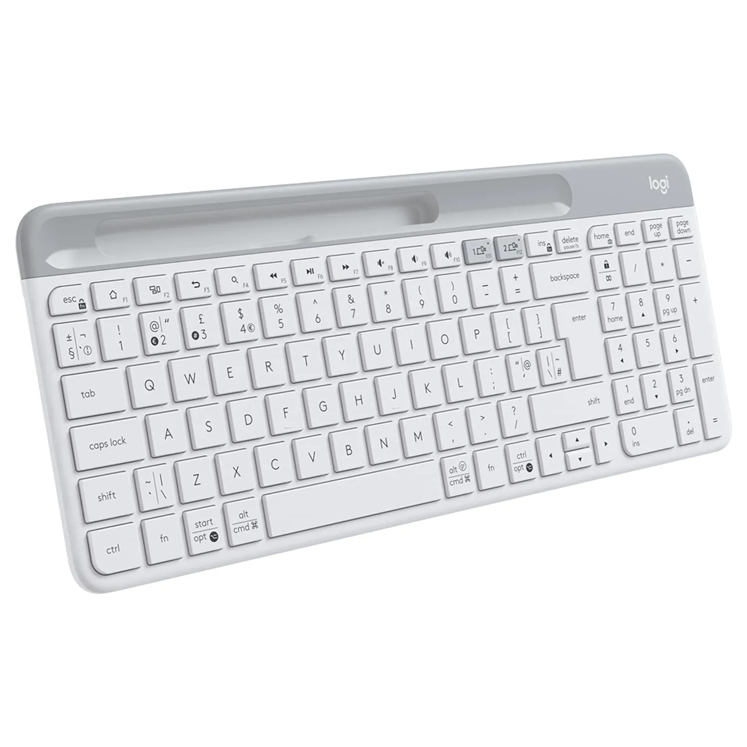 Logitech Wireless Keyboard K580 Slim Multi-Device White view 2